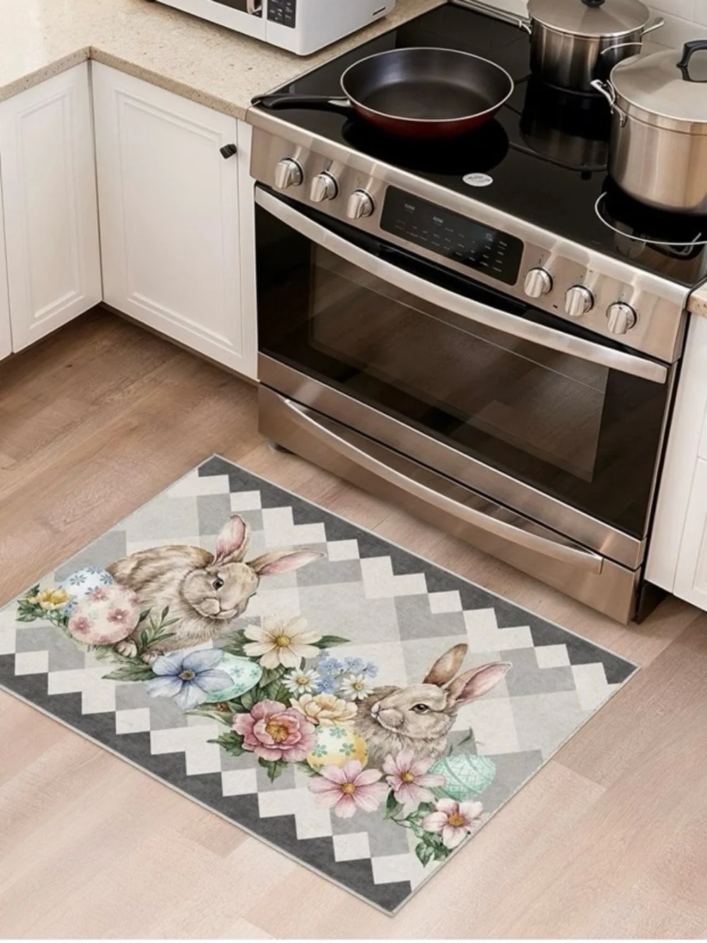 Spring Bunny Rabbit Rug - Picture 8 of 10